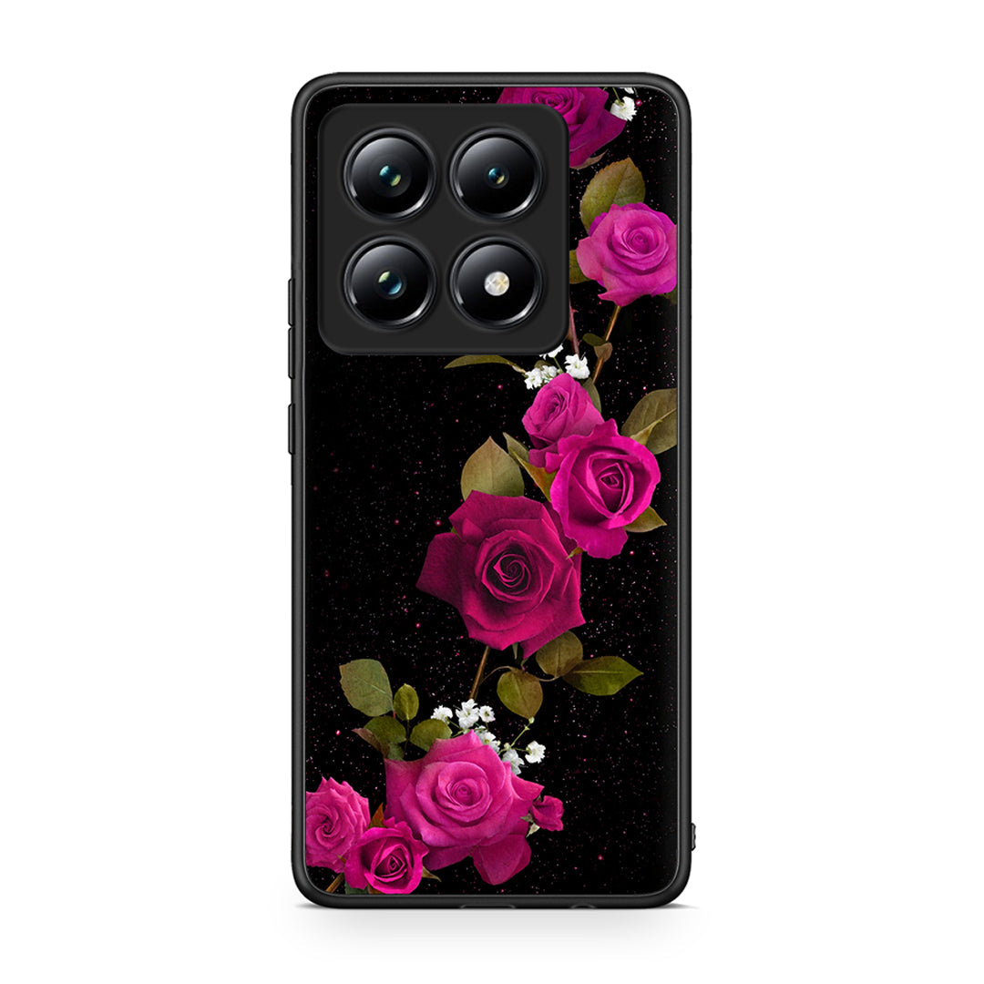 4 - Xiaomi 14T Pro Red Roses Flower case, cover, bumper