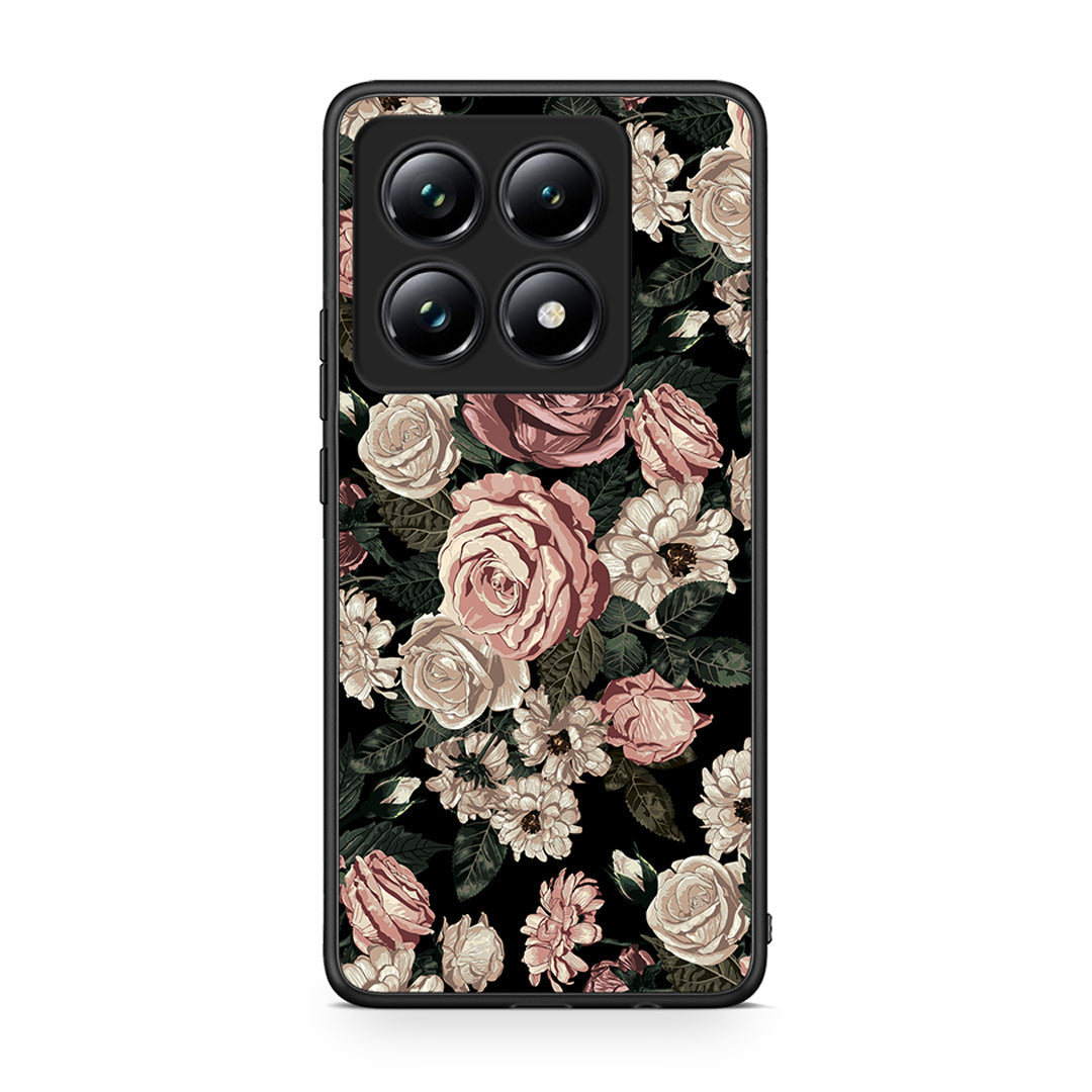 4 - Xiaomi 14T Pro Wild Roses Flower case, cover, bumper