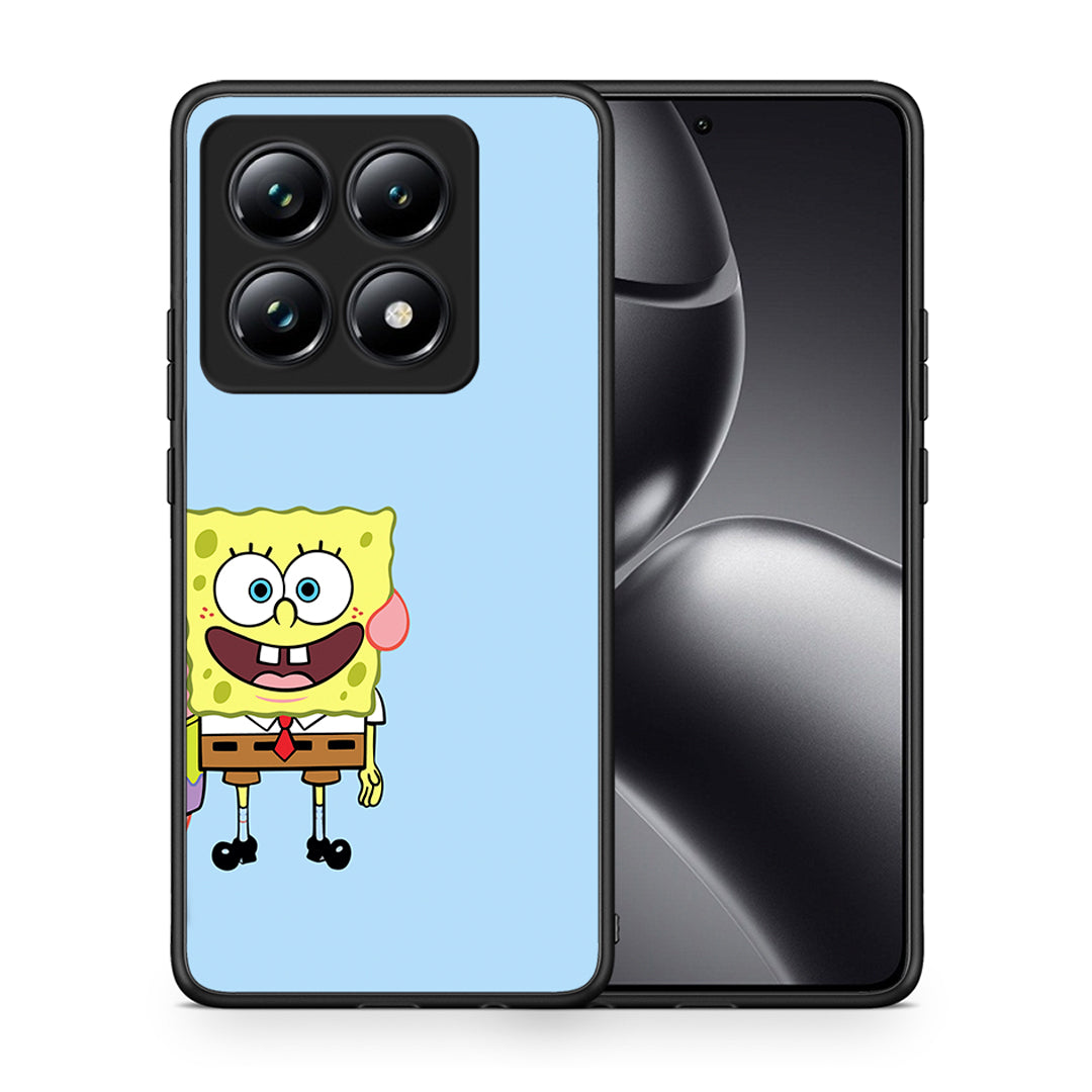 Θήκη Xiaomi 14T Pro Friends Bob από τη Smartfits με σχέδιο στο πίσω μέρος και μαύρο περίβλημα | Xiaomi 14T Pro Friends Bob case with colorful back and black bezels