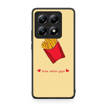 Xiaomi 14T Pro Fries Before Guys Θήκη Αγίου Βαλεντίνου από τη Smartfits με σχέδιο στο πίσω μέρος και μαύρο περίβλημα | Smartphone case with colorful back and black bezels by Smartfits
