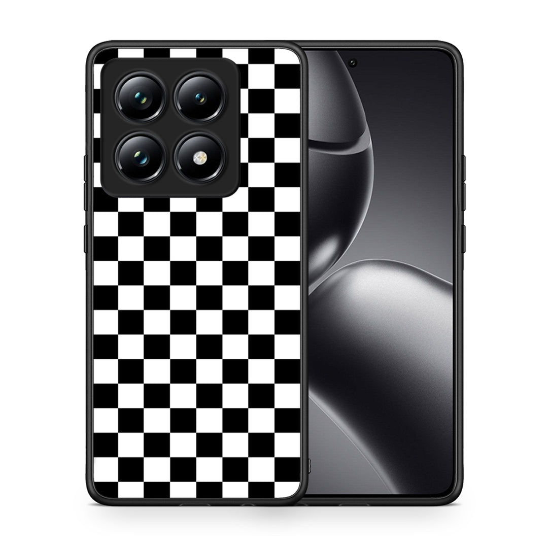 Θήκη Xiaomi 14T Pro Squares Geometric από τη Smartfits με σχέδιο στο πίσω μέρος και μαύρο περίβλημα | Xiaomi 14T Pro Squares Geometric case with colorful back and black bezels