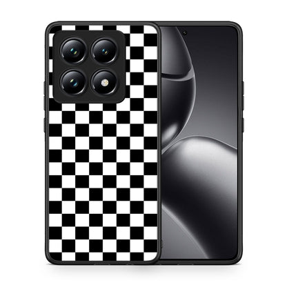 Θήκη Xiaomi 14T Pro Squares Geometric από τη Smartfits με σχέδιο στο πίσω μέρος και μαύρο περίβλημα | Xiaomi 14T Pro Squares Geometric case with colorful back and black bezels