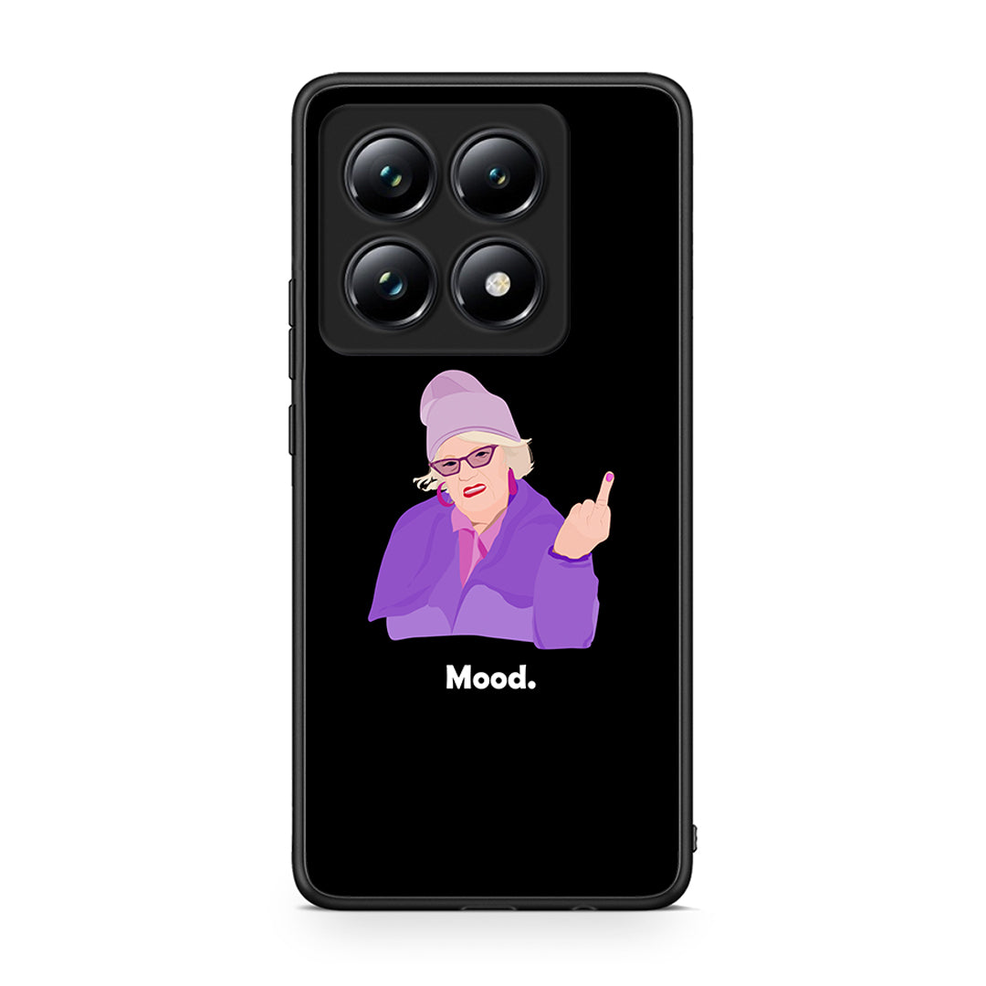 Xiaomi 14T Pro Grandma Mood Black θήκη από τη Smartfits με σχέδιο στο πίσω μέρος και μαύρο περίβλημα | Smartphone case with colorful back and black bezels by Smartfits