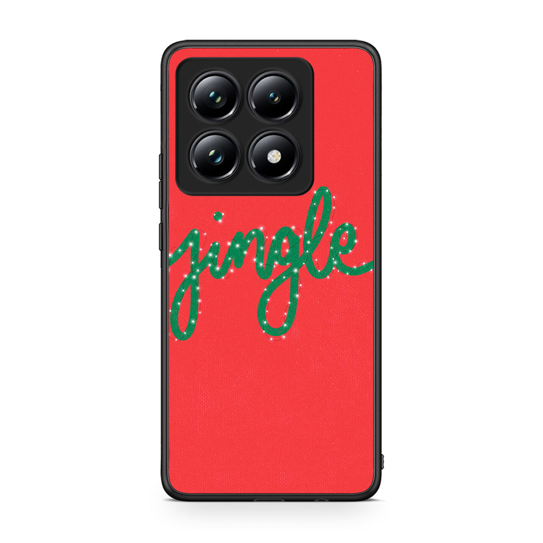 Xiaomi 14T Pro Jingle Xmas θήκη από τη Smartfits με σχέδιο στο πίσω μέρος και μαύρο περίβλημα | Smartphone case with colorful back and black bezels by Smartfits
