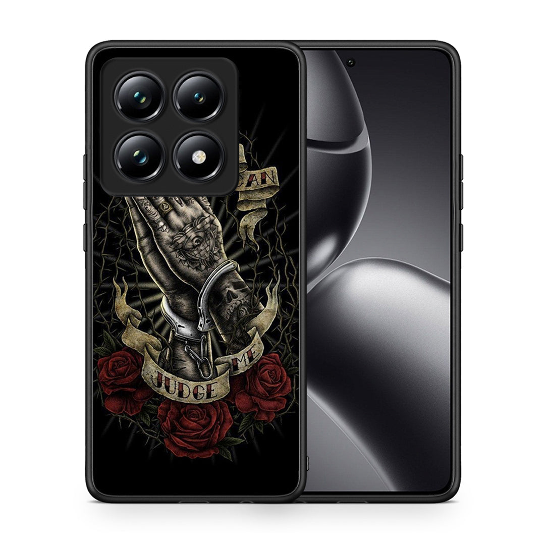 Θήκη Xiaomi 14T Pro Judge By God από τη Smartfits με σχέδιο στο πίσω μέρος και μαύρο περίβλημα | Xiaomi 14T Pro Judge By God case with colorful back and black bezels