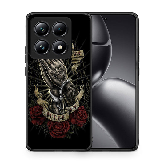 Θήκη Xiaomi 14T Pro Judge By God από τη Smartfits με σχέδιο στο πίσω μέρος και μαύρο περίβλημα | Xiaomi 14T Pro Judge By God case with colorful back and black bezels
