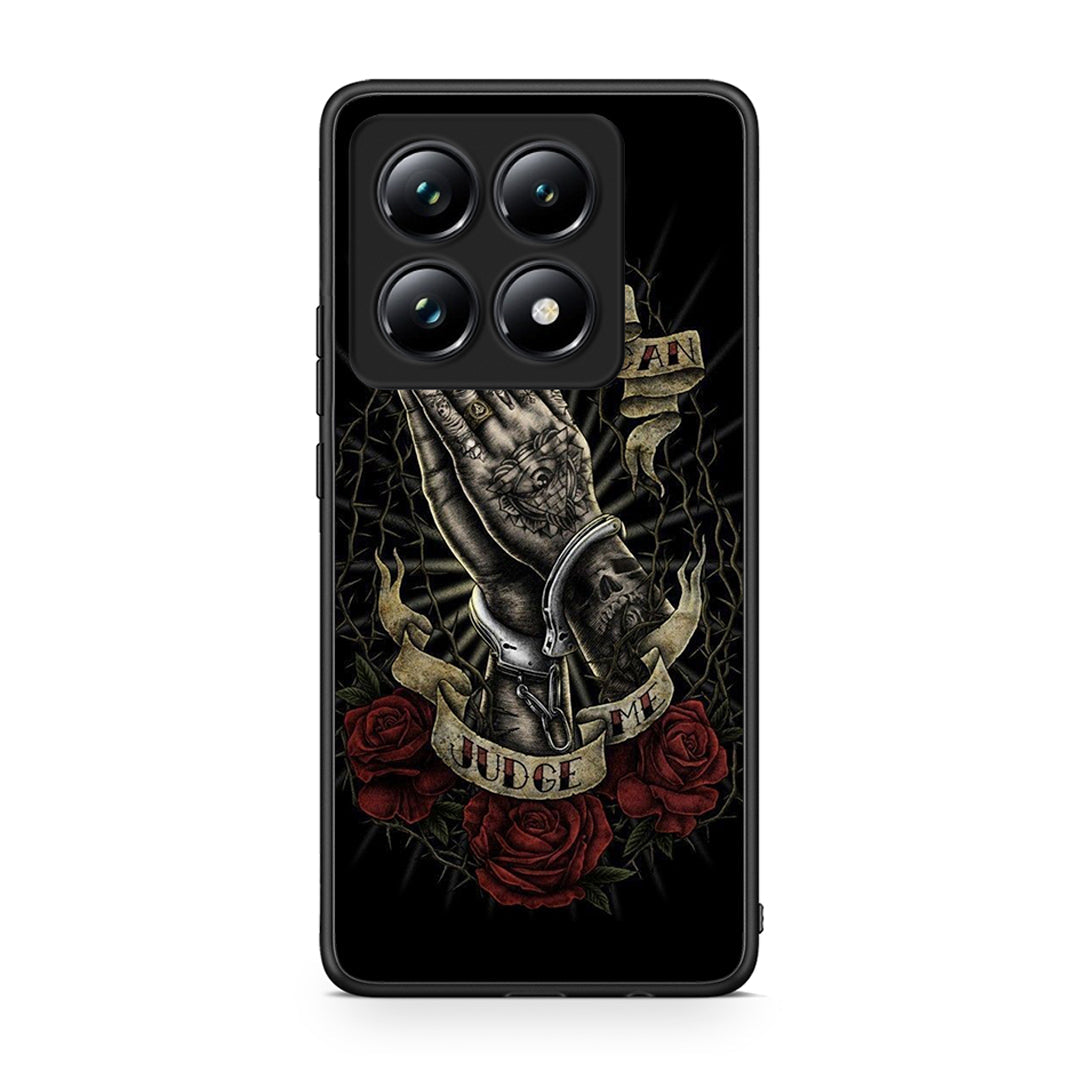 Xiaomi 14T Pro Judge By God θήκη από τη Smartfits με σχέδιο στο πίσω μέρος και μαύρο περίβλημα | Smartphone case with colorful back and black bezels by Smartfits