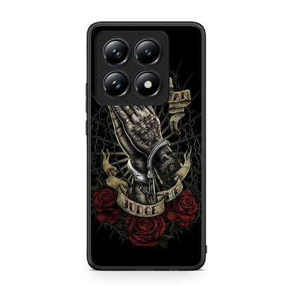 Xiaomi 14T Pro Judge By God θήκη από τη Smartfits με σχέδιο στο πίσω μέρος και μαύρο περίβλημα | Smartphone case with colorful back and black bezels by Smartfits