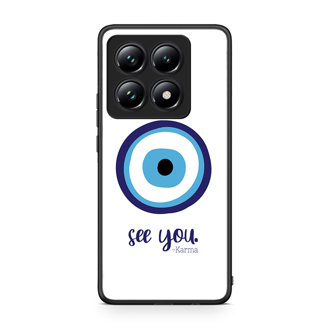 Xiaomi 14T Pro Karma Says θήκη από τη Smartfits με σχέδιο στο πίσω μέρος και μαύρο περίβλημα | Smartphone case with colorful back and black bezels by Smartfits