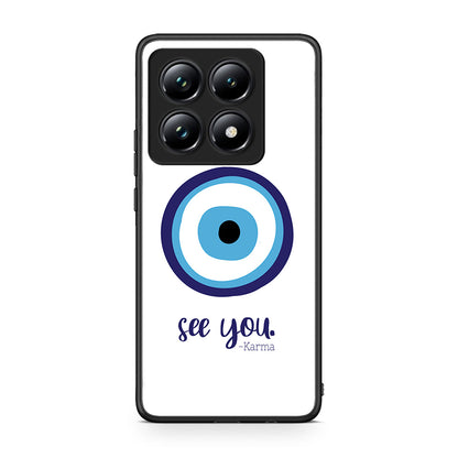 Xiaomi 14T Pro Karma Says θήκη από τη Smartfits με σχέδιο στο πίσω μέρος και μαύρο περίβλημα | Smartphone case with colorful back and black bezels by Smartfits