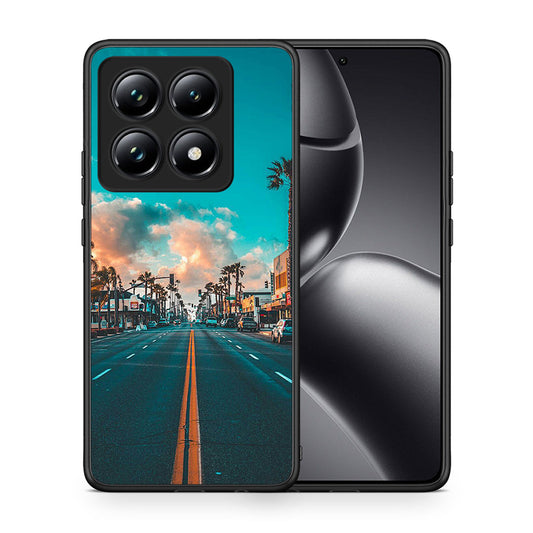 Θήκη Xiaomi 14T Pro City Landscape από τη Smartfits με σχέδιο στο πίσω μέρος και μαύρο περίβλημα | Xiaomi 14T Pro City Landscape case with colorful back and black bezels