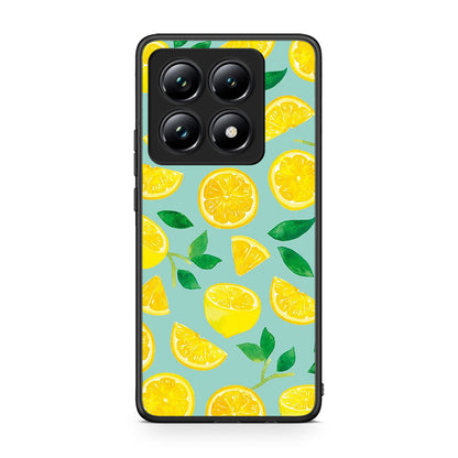 Xiaomi 14T Pro Lemons θήκη από τη Smartfits με σχέδιο στο πίσω μέρος και μαύρο περίβλημα | Smartphone case with colorful back and black bezels by Smartfits