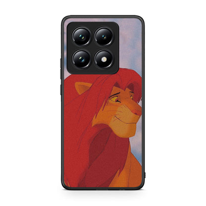 Xiaomi 14T Pro Lion Love 1 Θήκη Αγίου Βαλεντίνου από τη Smartfits με σχέδιο στο πίσω μέρος και μαύρο περίβλημα | Smartphone case with colorful back and black bezels by Smartfits