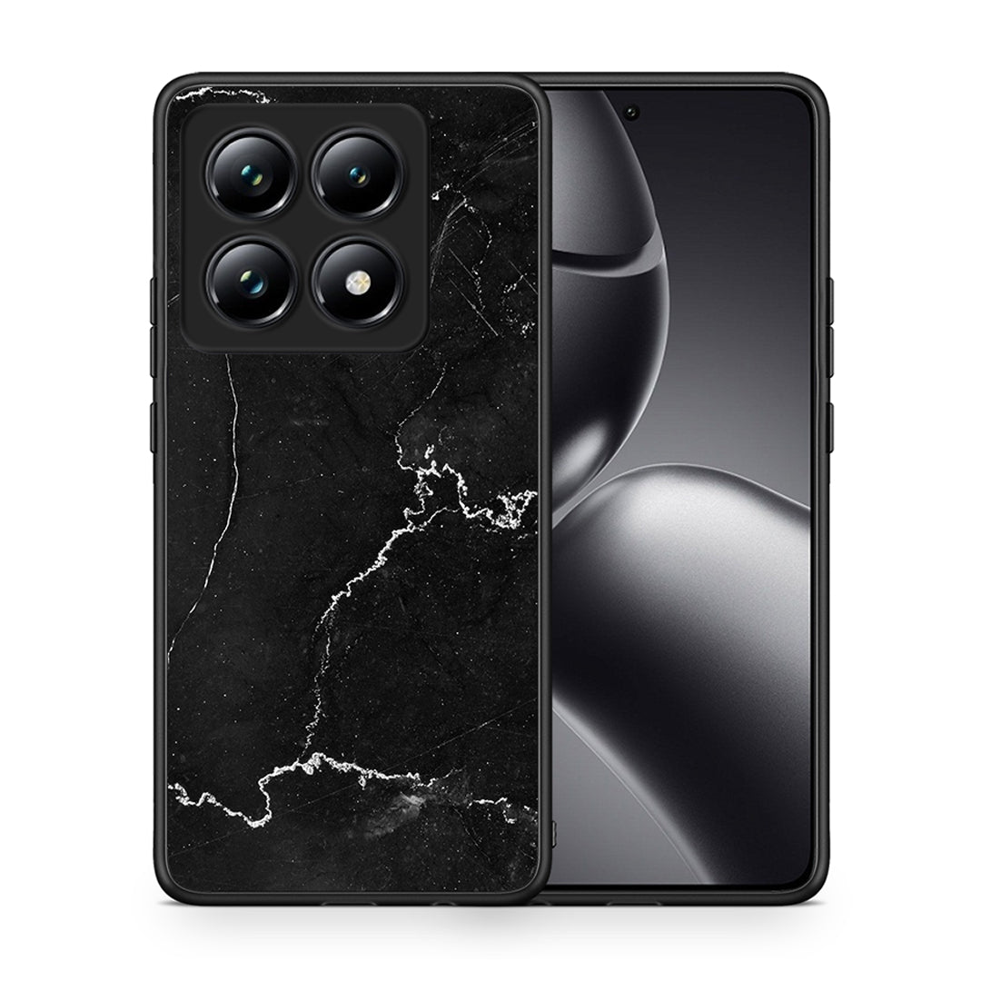 Θήκη Xiaomi 14T Pro Marble Black από τη Smartfits με σχέδιο στο πίσω μέρος και μαύρο περίβλημα | Xiaomi 14T Pro Marble Black case with colorful back and black bezels