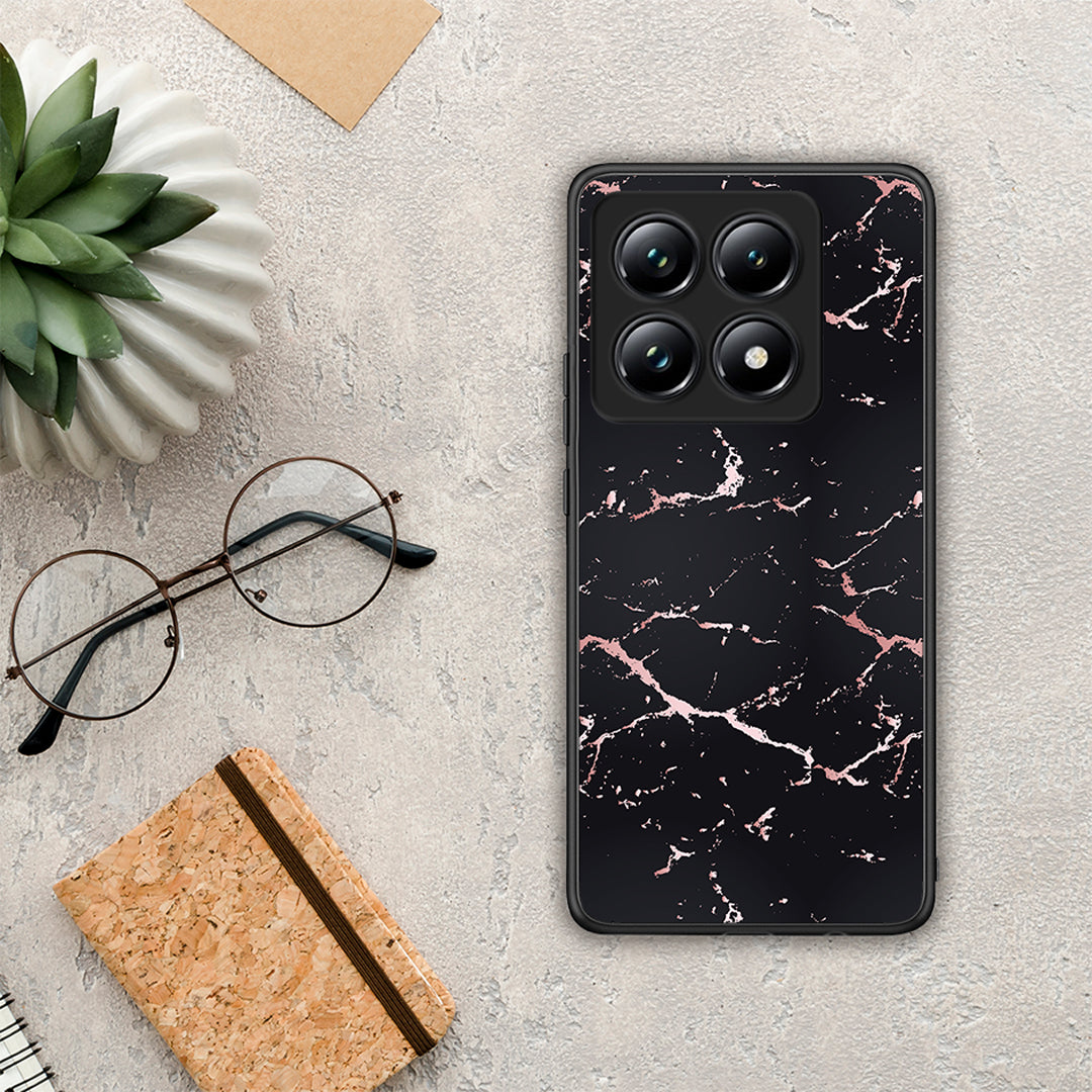 Marble Black Rosegold - Xiaomi 14T Pro θήκη