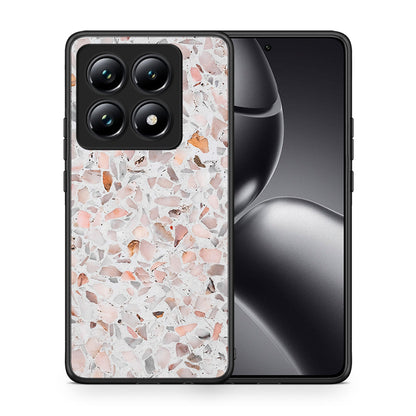 Θήκη Xiaomi 14T Pro Marble Terrazzo από τη Smartfits με σχέδιο στο πίσω μέρος και μαύρο περίβλημα | Xiaomi 14T Pro Marble Terrazzo case with colorful back and black bezels