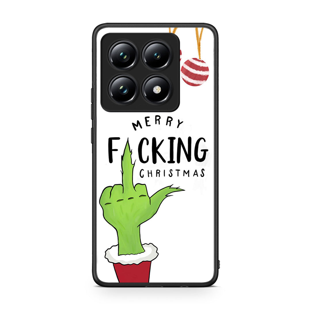 Xiaomi 14T Pro Merry F Xmas θήκη από τη Smartfits με σχέδιο στο πίσω μέρος και μαύρο περίβλημα | Smartphone case with colorful back and black bezels by Smartfits