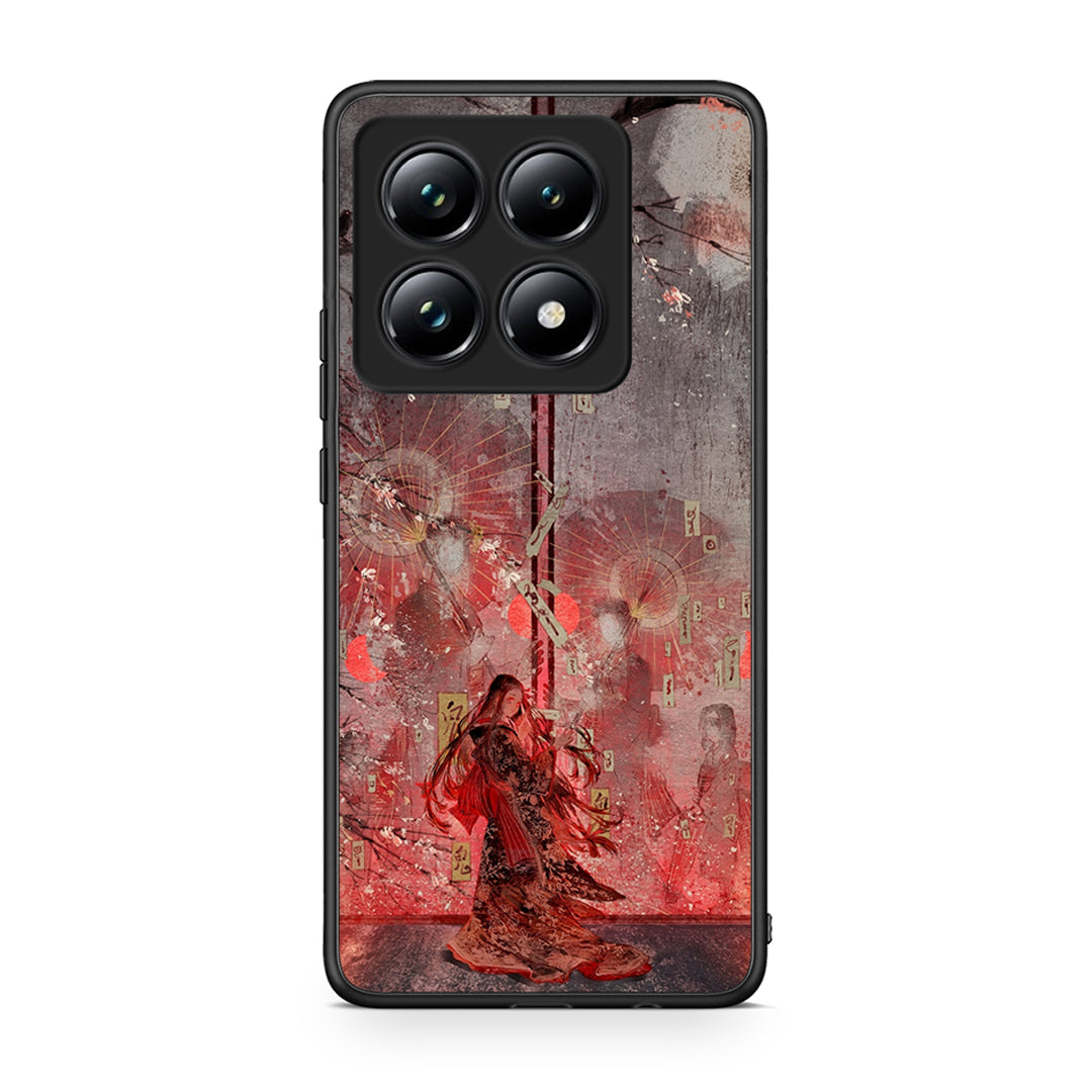 Xiaomi 14T Pro Nezuko Kamado θήκη από τη Smartfits με σχέδιο στο πίσω μέρος και μαύρο περίβλημα | Smartphone case with colorful back and black bezels by Smartfits
