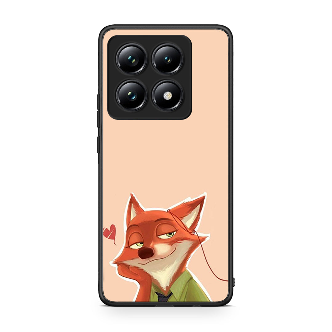 Xiaomi 14T Pro Nick Wilde And Judy Hopps Love 1 θήκη από τη Smartfits με σχέδιο στο πίσω μέρος και μαύρο περίβλημα | Smartphone case with colorful back and black bezels by Smartfits