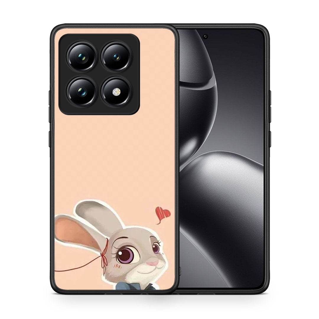 Θήκη Xiaomi 14T Pro Nick Wilde And Judy Hopps Love 2 από τη Smartfits με σχέδιο στο πίσω μέρος και μαύρο περίβλημα | Xiaomi 14T Pro Nick Wilde And Judy Hopps Love 2 case with colorful back and black bezels