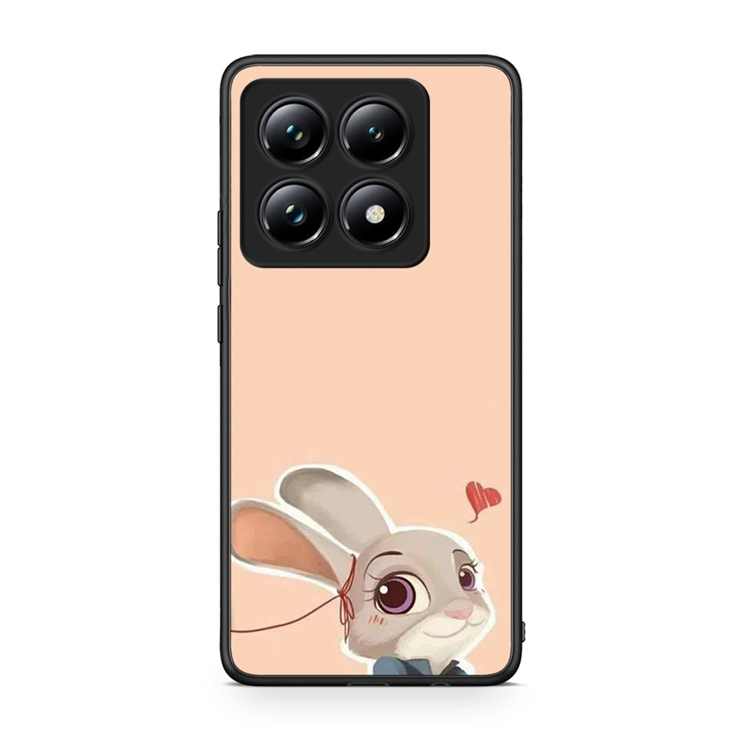 Xiaomi 14T Pro Nick Wilde And Judy Hopps Love 2 θήκη από τη Smartfits με σχέδιο στο πίσω μέρος και μαύρο περίβλημα | Smartphone case with colorful back and black bezels by Smartfits