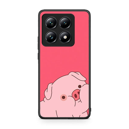 Xiaomi 14T Pro Pig Love 1 Θήκη Αγίου Βαλεντίνου από τη Smartfits με σχέδιο στο πίσω μέρος και μαύρο περίβλημα | Smartphone case with colorful back and black bezels by Smartfits