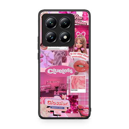 Xiaomi 14T Pro Pink Love Θήκη Αγίου Βαλεντίνου από τη Smartfits με σχέδιο στο πίσω μέρος και μαύρο περίβλημα | Smartphone case with colorful back and black bezels by Smartfits