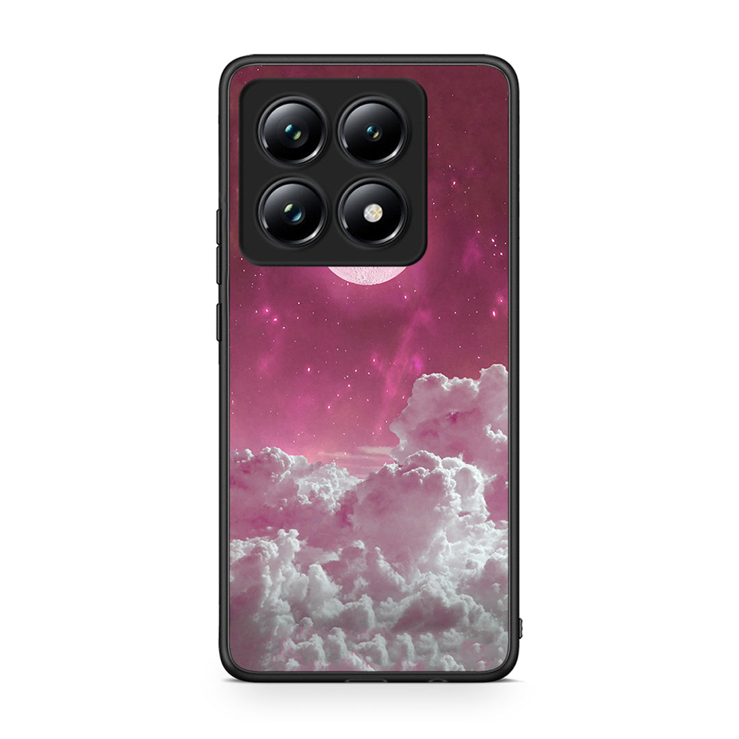 Xiaomi 14T Pro Pink Moon Θήκη από τη Smartfits με σχέδιο στο πίσω μέρος και μαύρο περίβλημα | Smartphone case with colorful back and black bezels by Smartfits