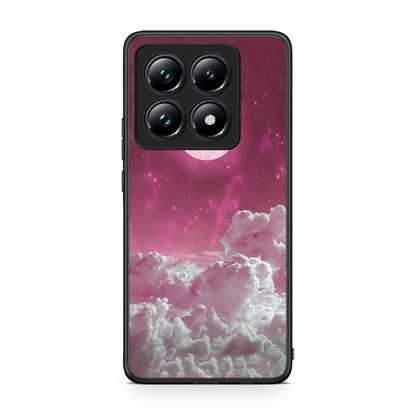 Xiaomi 14T Pro Pink Moon Θήκη από τη Smartfits με σχέδιο στο πίσω μέρος και μαύρο περίβλημα | Smartphone case with colorful back and black bezels by Smartfits