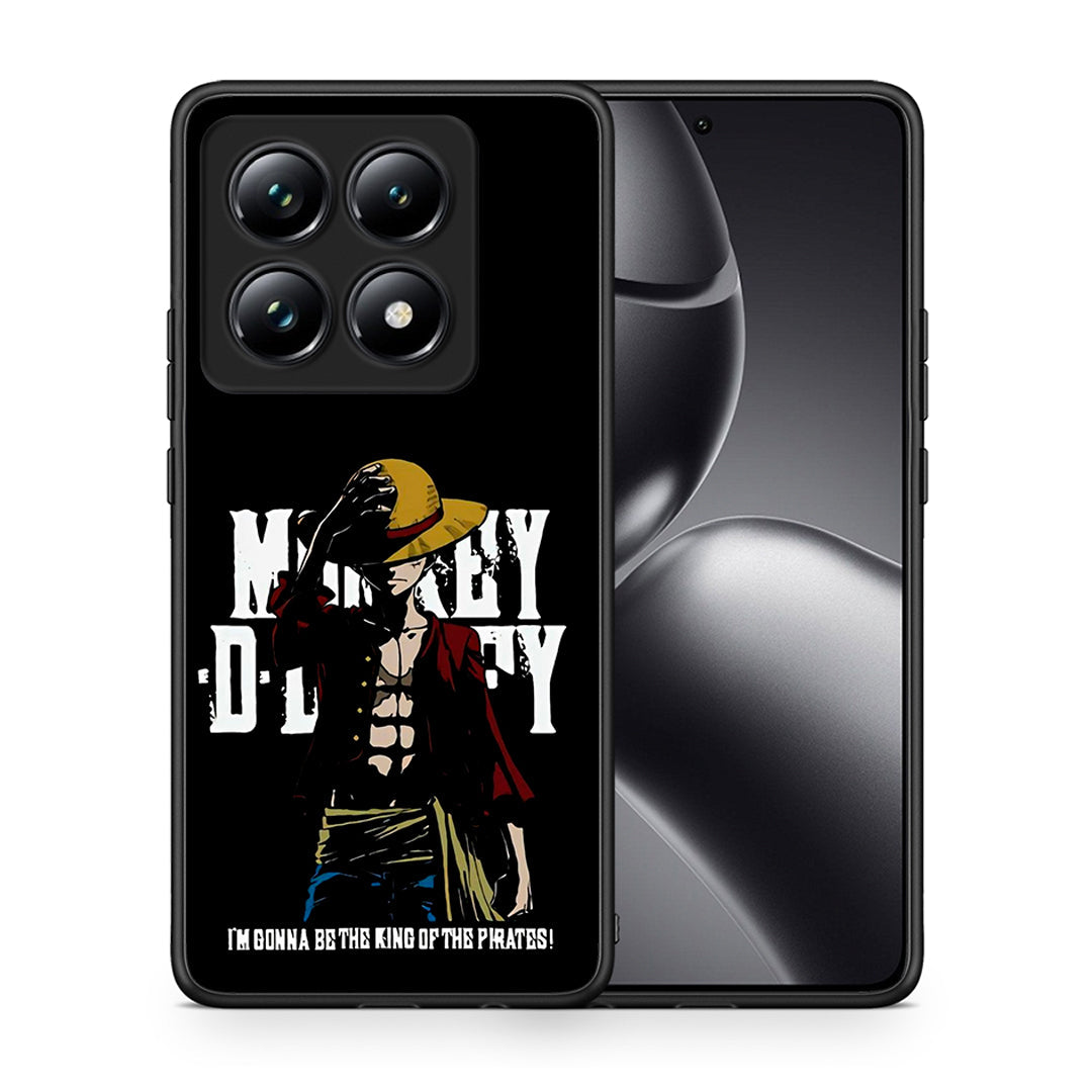 Θήκη Xiaomi 14T Pro Pirate King από τη Smartfits με σχέδιο στο πίσω μέρος και μαύρο περίβλημα | Xiaomi 14T Pro Pirate King case with colorful back and black bezels