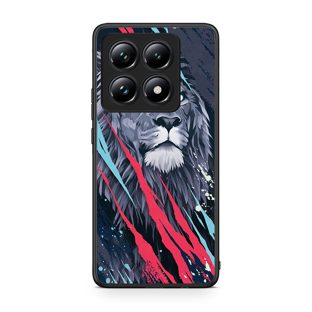 4 - Xiaomi 14T Pro Lion Designer PopArt case, cover, bumper