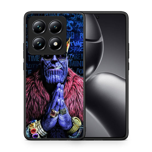 Θήκη Xiaomi 14T Pro Thanos PopArt από τη Smartfits με σχέδιο στο πίσω μέρος και μαύρο περίβλημα | Xiaomi 14T Pro Thanos PopArt case with colorful back and black bezels