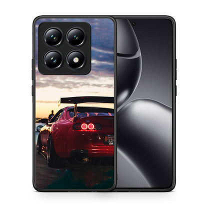 Θήκη Xiaomi 14T Pro Racing Supra από τη Smartfits με σχέδιο στο πίσω μέρος και μαύρο περίβλημα | Xiaomi 14T Pro Racing Supra case with colorful back and black bezels