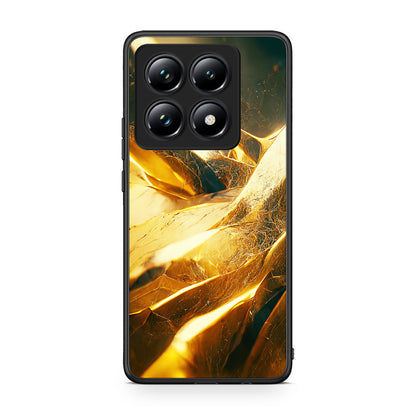 Xiaomi 14T Pro Real Gold θήκη από τη Smartfits με σχέδιο στο πίσω μέρος και μαύρο περίβλημα | Smartphone case with colorful back and black bezels by Smartfits