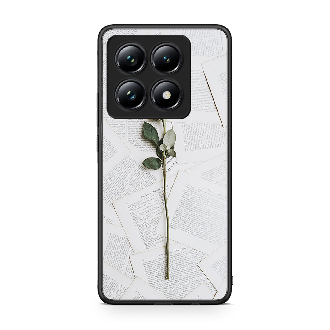 Xiaomi 14T Pro Red Rose θήκη από τη Smartfits με σχέδιο στο πίσω μέρος και μαύρο περίβλημα | Smartphone case with colorful back and black bezels by Smartfits