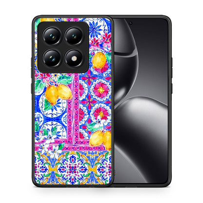 Θήκη Xiaomi 14T Pro Retro Spring από τη Smartfits με σχέδιο στο πίσω μέρος και μαύρο περίβλημα | Xiaomi 14T Pro Retro Spring case with colorful back and black bezels