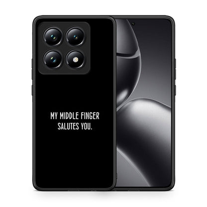 Θήκη Xiaomi 14T Pro Salute από τη Smartfits με σχέδιο στο πίσω μέρος και μαύρο περίβλημα | Xiaomi 14T Pro Salute case with colorful back and black bezels