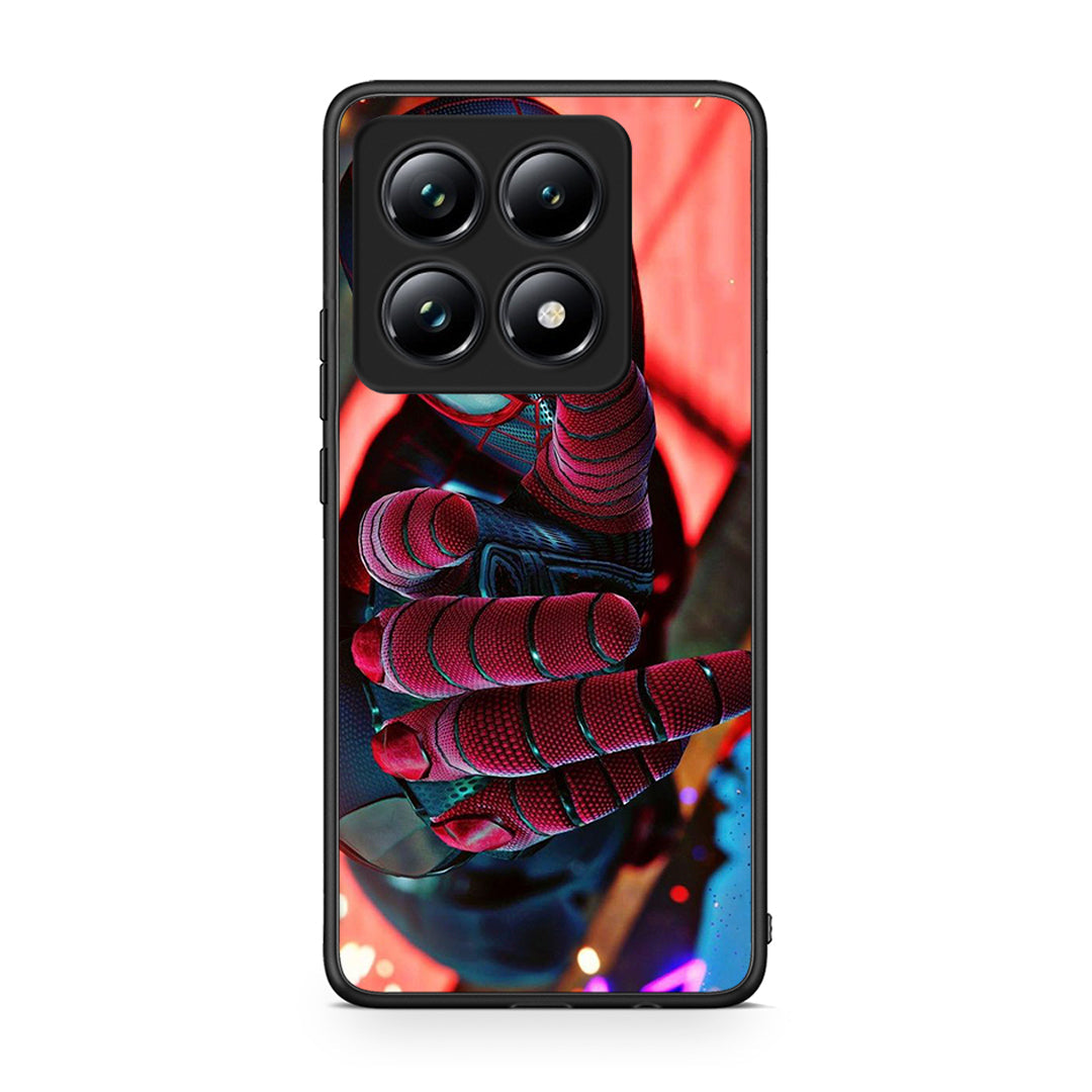 Xiaomi 14T Pro Spider Hand Θήκη από τη Smartfits με σχέδιο στο πίσω μέρος και μαύρο περίβλημα | Smartphone case with colorful back and black bezels by Smartfits