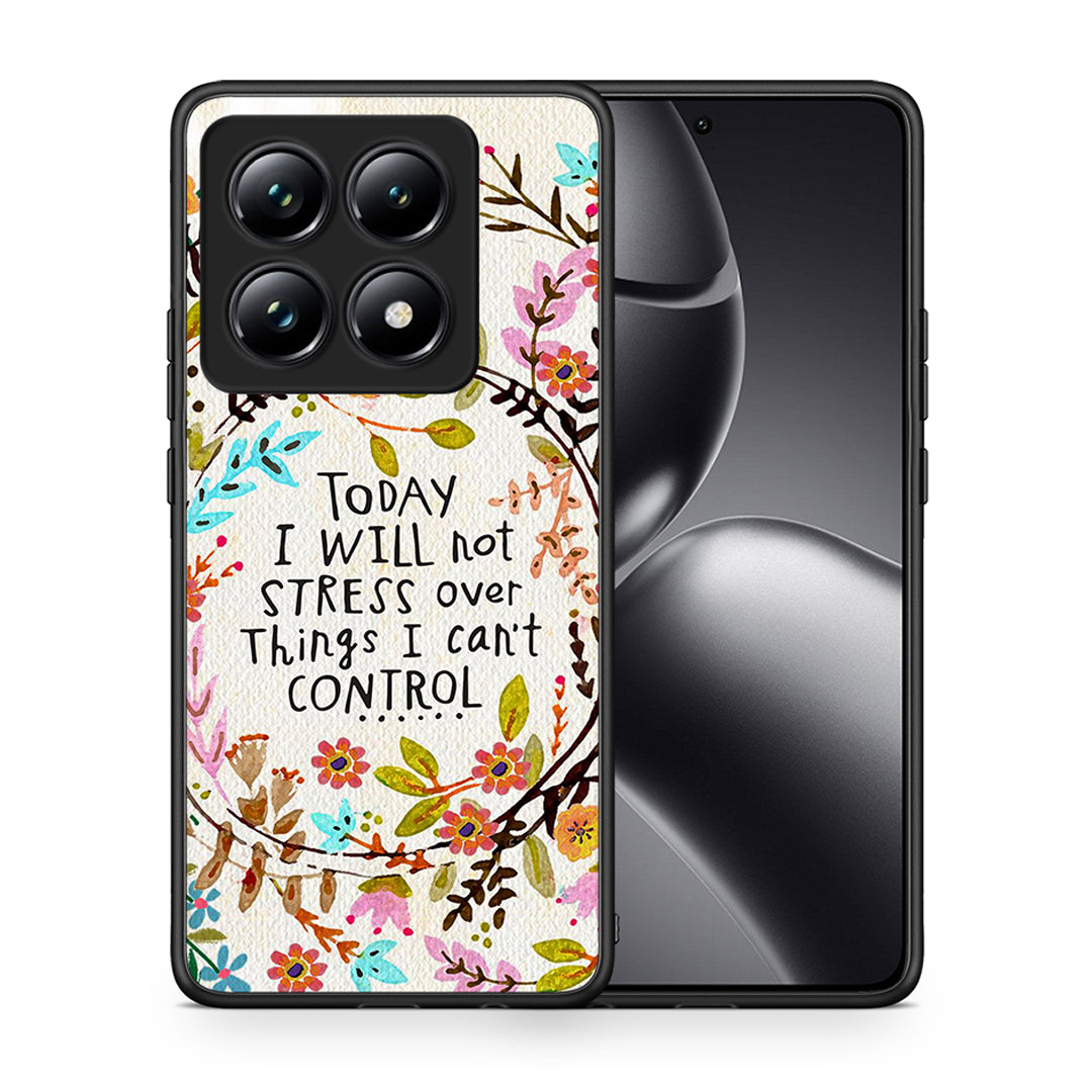 Θήκη Xiaomi 14T Pro Stress Over από τη Smartfits με σχέδιο στο πίσω μέρος και μαύρο περίβλημα | Xiaomi 14T Pro Stress Over case with colorful back and black bezels