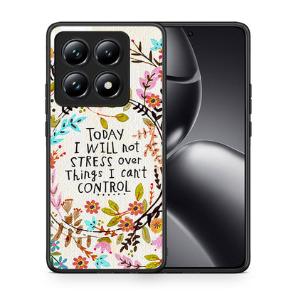 Θήκη Xiaomi 14T Pro Stress Over από τη Smartfits με σχέδιο στο πίσω μέρος και μαύρο περίβλημα | Xiaomi 14T Pro Stress Over case with colorful back and black bezels