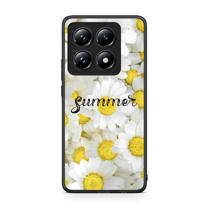 Xiaomi 14T Pro Summer Daisies Θήκη από τη Smartfits με σχέδιο στο πίσω μέρος και μαύρο περίβλημα | Smartphone case with colorful back and black bezels by Smartfits