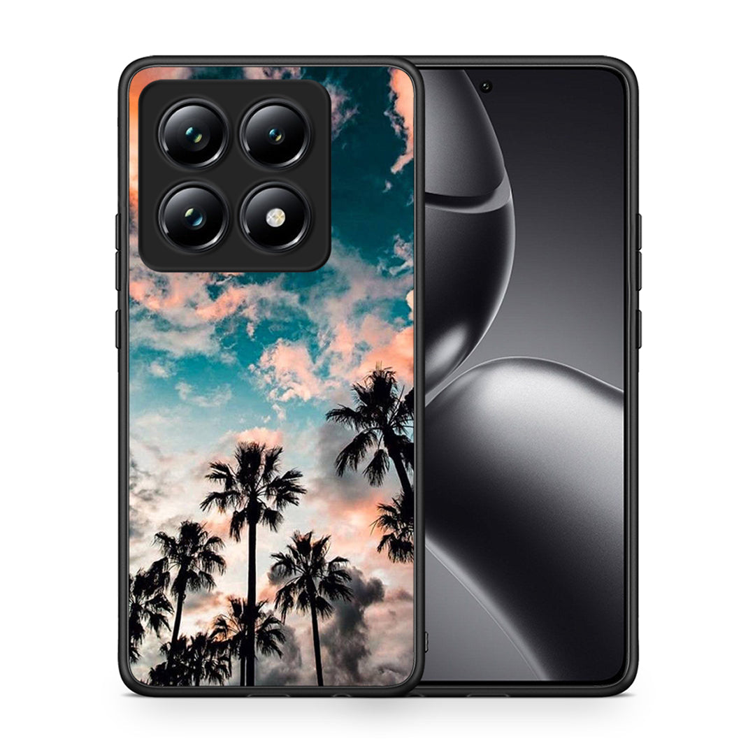 Θήκη Xiaomi 14T Pro Sky Summer από τη Smartfits με σχέδιο στο πίσω μέρος και μαύρο περίβλημα | Xiaomi 14T Pro Sky Summer case with colorful back and black bezels
