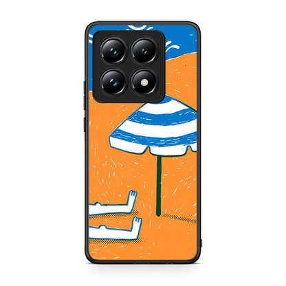Xiaomi 14T Pro Summering Θήκη από τη Smartfits με σχέδιο στο πίσω μέρος και μαύρο περίβλημα | Smartphone case with colorful back and black bezels by Smartfits