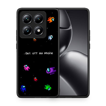Θήκη Xiaomi 14T Pro AFK Text από τη Smartfits με σχέδιο στο πίσω μέρος και μαύρο περίβλημα | Xiaomi 14T Pro AFK Text case with colorful back and black bezels