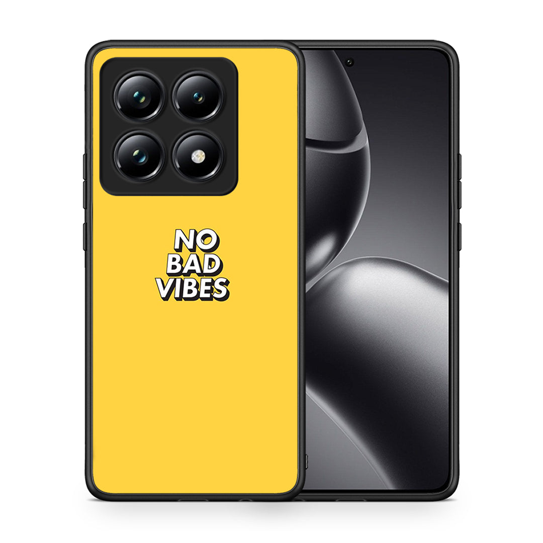 Θήκη Xiaomi 14T Pro Vibes Text από τη Smartfits με σχέδιο στο πίσω μέρος και μαύρο περίβλημα | Xiaomi 14T Pro Vibes Text case with colorful back and black bezels