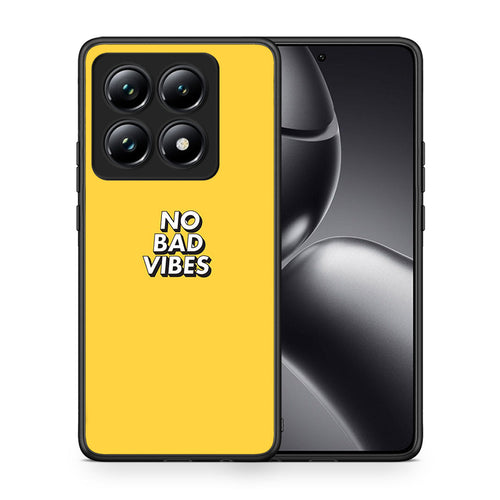 Θήκη Xiaomi 14T Pro Vibes Text από τη Smartfits με σχέδιο στο πίσω μέρος και μαύρο περίβλημα | Xiaomi 14T Pro Vibes Text case with colorful back and black bezels