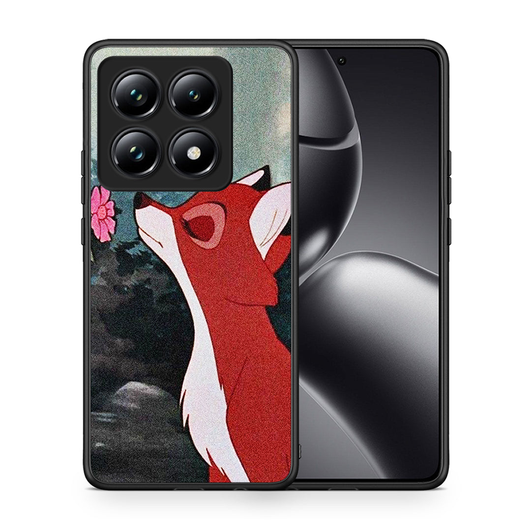 Θήκη Xiaomi 14T Pro Tod And Vixey Love 2 από τη Smartfits με σχέδιο στο πίσω μέρος και μαύρο περίβλημα | Xiaomi 14T Pro Tod And Vixey Love 2 case with colorful back and black bezels