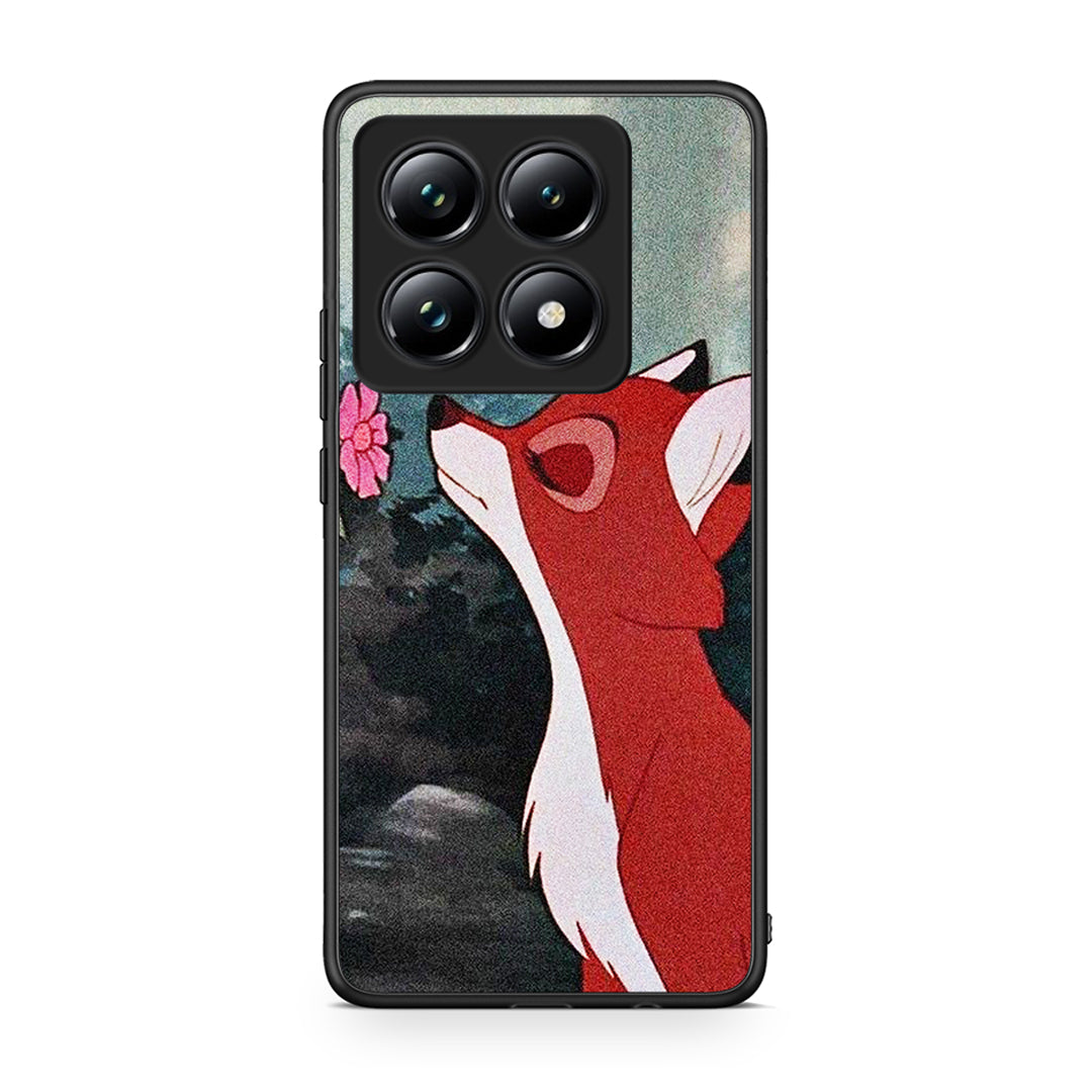 Xiaomi 14T Pro Tod And Vixey Love 2 θήκη από τη Smartfits με σχέδιο στο πίσω μέρος και μαύρο περίβλημα | Smartphone case with colorful back and black bezels by Smartfits