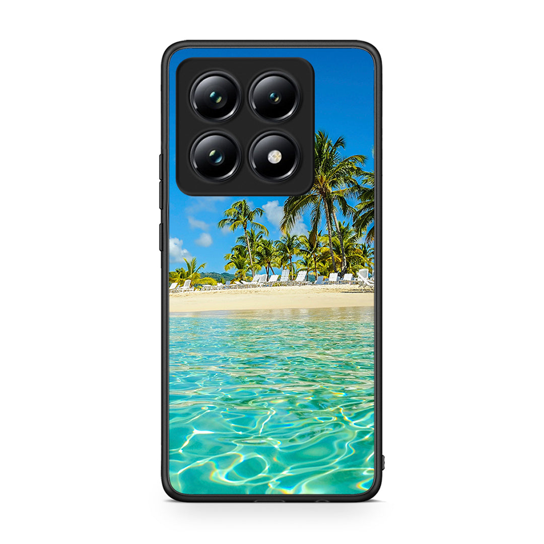 Xiaomi 14T Pro Tropical Vibes Θήκη από τη Smartfits με σχέδιο στο πίσω μέρος και μαύρο περίβλημα | Smartphone case with colorful back and black bezels by Smartfits