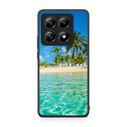 Xiaomi 14T Pro Tropical Vibes Θήκη από τη Smartfits με σχέδιο στο πίσω μέρος και μαύρο περίβλημα | Smartphone case with colorful back and black bezels by Smartfits